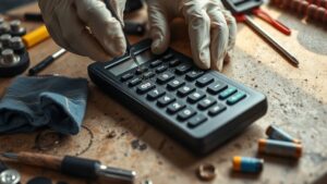 calculator care and upkeep