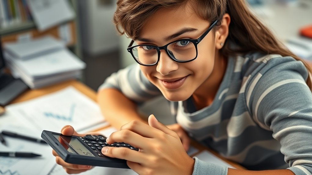confidence through calculator use