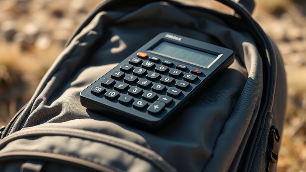 convenient portable solar powered calculators